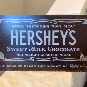Vintage Style Hershey’s Tin Sign